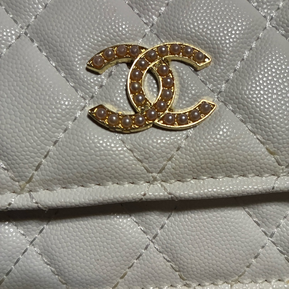 Ivory Quilted Crossbody Bag - Picture 2 of 14